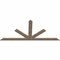 Ekena Millwork Saratoga Smooth Timber Gable Bracket, Douglas Fir, 96"W x 44"H x 1 1/2"D x 5 1/2"F, 11/12 Pitch GBW096X44X0206SAR00SDF - alternate 5
